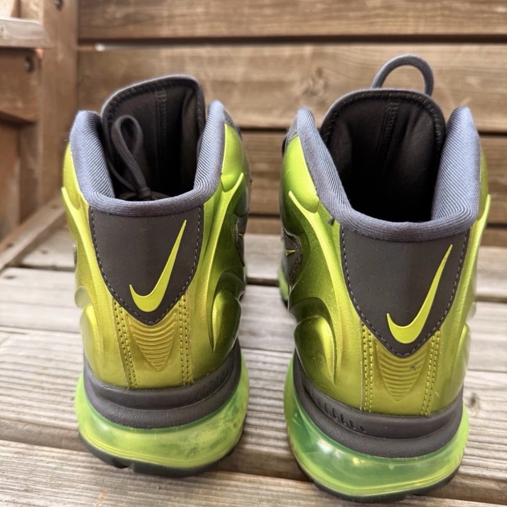 Nike Air Max Flyposite Gray Volt Green High Top Sneakers Men’s - Picture 4 of 4